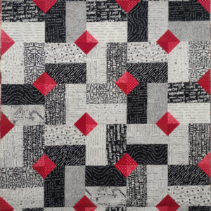 Black, White & Read All Over Quilt Kit
