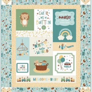Cute as a Button (Baby Boy) Quilt Kit