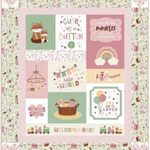 Cute as a Button (Baby Girl) Quilt Kit